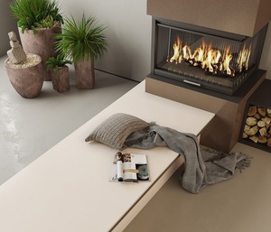 Dalles de porcelaine polie Pixel Crema, surfaces élégantes à effet marbre pour intérieurs de luxe - Product Image 1