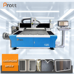 Pratt CNC Venta caliente 3-en-1 CNC Máquina láser <span class=keywords><strong>de</strong></span> espejo esmerilado Perforación esmerilada Eliminación <span class=keywords><strong>de</strong></span> pintura Vidrio Grabado <span class=keywords><strong>de</strong></span> espejo mecánico - Product Image 1