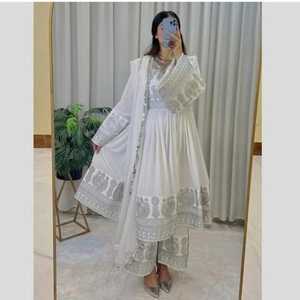 Vintage Embroidery Tribal Baluchi Hand Embroidered Plus Size <b>Appliques</b> Ruffles Handmade Floor-Length A-Line Afghan Dress for - Product Image 5