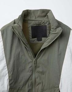 Chaqueta Cortavientos Deportiva de Poliéster con Cierre, Chaqueta Cortavientos para Hombre con Bloques de Color y Logotipo Personalizado - Product Image 3