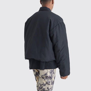 Vestes d'hiver en duvet de haute qualité personnalisées OEM pour hommes, col montant, doudoune, streetwear, veste tendance pour hommes - Product Image 5