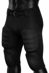 Ensemble d'uniformes de football américain personnalisés, maillot violet et pantalon rembourré noir, kit d'équipe de football américain - Product Image 4