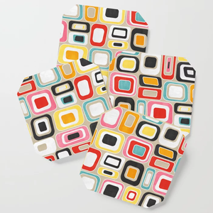 Posavasos de madera para sala de estar, juego de posavasos hecho a mano con Mango y logotipo personalizado, 4 unidades - Product Image 6