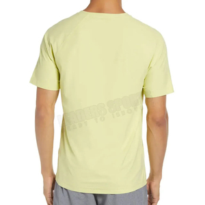 เสื้อยืดผ้าฝ้ายทอสีพื้นสำหรับผู้ชาย - ผ้าคุณภาพสูง สวมใส่สบาย ดีไซน์โดดเด่น แห้งเร็ว และป้องกันการเป็นขุย - Product Image 3