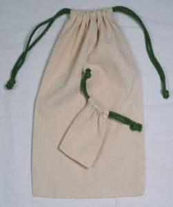 Bolsa con cordón de algodón orgánico 100%, almacenamiento ecológico personalizado, regalo, embalaje de joyería, bolsa con cordón de algodón ecológico - Product Image 3