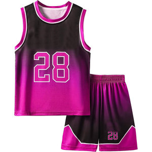 Vente en gros d'uniformes de basket-ball d'équipe personnalisés uniformes de conception personnalisée ensembles d'uniformes de basket-ball 100% polyester à séchage rapide de bonne qualité - Product Image 2