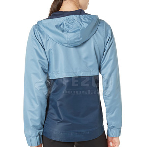 Chaqueta cortavientos de algodón de talla grande para mujer 2025 precio al por mayor OEM transpirable con forro de nailon - Product Image 3