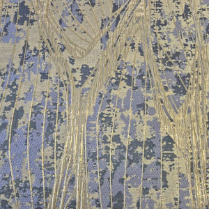 Tela Jacquard de poliéster de brillo ultra suave turco 100% poliéster para prendas de hilo especial de brocado metálico elegante para niñas - Product Image 1