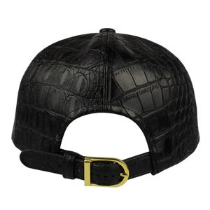 Casquette de baseball en cuir de crocodile Visière plate Casquette et chapeau de mode hip-hop - Product Image 3