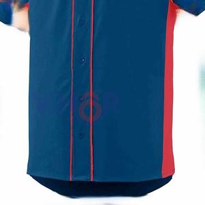 Maillot de baseball unisexe 100 % polyester, dernière conception 2026, vierge, tendance, antibactérien, respirant, entièrement sublimable, vente en gros - Product Image 3