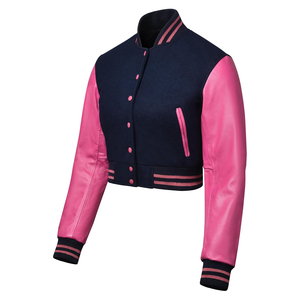 แจ็กเก็ตเลตเตอร์แมนสำหรับผู้หญิงแจ็กเก็ตเบสบอลแบบตัวหนังสือออกแบบได้ตามต้องการ - Product Image 3