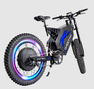 Bicicleta Eléctrica Todoterreno de Alta Potencia E-Ultra Cheetah de 15 kW y 72 V con Suspensión Completa y Batería de Largo Alcance - Product Image 2