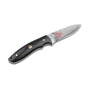 Couteau de chasse de luxe en acier damas gravé lame en acier damas manche en bois OEM personnalisable utilisation de la cuisine garantie de 3 ans - Product Image 2