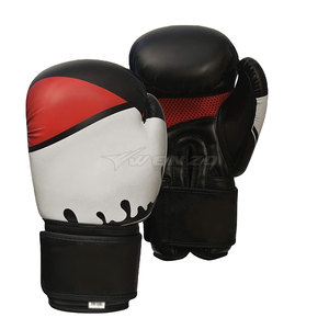 Gants de boxe en cuir durables avec logo personnalisé, options de couleur unie, évacuation de l'humidité, gants d'entraînement unisexes - Product Image 1