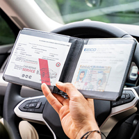 Porte-documents d'immatriculation et d'assurance Porte-documents de véhicule Boîte à gants Organisateur Portefeuille pour Auto Camion Modèle de voiture SUV Moto