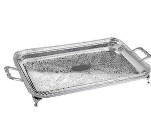 Plateau de restaurant d'hôtel traditionnel en métal de la plus haute qualité Plateau de plumes en métal de conception de luxe fait à la main - Product Image 4