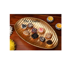 Dernier modèle Bol décoratif couleur or en aluminium Bol de service exclusif pour snacks de qualité à vendre - Product Image 3