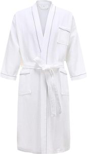 Peignoir personnalisé 100% coton de luxe de qualité supérieure avec équipements d'hôtel doux de style classique pour hôtels et spa du Bangladesh - Product Image 4