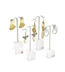 Acrylic <b>Earring</b> <b>Holder</b> Stand Double Sided Display Rack 6 Pcs Decorative Standing Jewelry Accessories Hanging <b>Holder</b> - Product Image 2