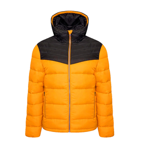 2025 conception personnalisée hommes doudoune noir rouge couleur fermeture éclair avec capuche mode toile tissu taille Options disponibles - Product Image 5