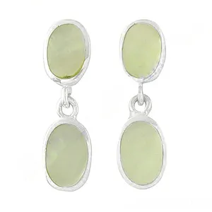 Boucles d'oreilles pendantes en argent 925 avec nacre pour femmes, produit cadeau - Product Image 1
