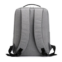 Vente chaude Grand sac à dos scolaire à la mode Poches multi-fermeture éclair Personnalisé Gris Teint Sac d'ordinateur portable Panneau solaire Antivol Polyester