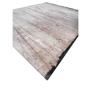 Alfombras de Seda de Bambú Anudadas a Mano Kavi Ivory EPB-327 de Alta Calidad, 10 mm de Grosor, Diseño Abstracto Free Verse para el Hogar, Entrada y Sala de Estar - Product Image 2