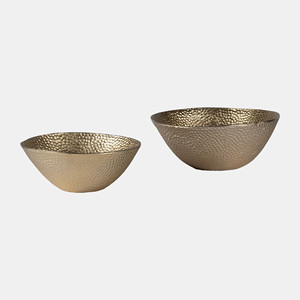 Diseño atractivo, cuenco de Metal de aluminio de Color dorado de lujo con cuenco de Metal redondo grande, artesanía de Metal, decoración del hogar - Product Image 1