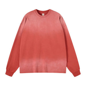 เสื้อสเวตเชิ้ตโอเวอร์ไซส์คุณภาพสูงสำหรับทุกเพศทุกวัย เหมาะสำหรับฤดูหนาวและฤดูใบไม้ร่วง รับสกรีนโลโก้ ผ้าหนา 100% ผ้าฝ้าย สไตล์สตรีทแวร์ กันยับ - Product Image 2