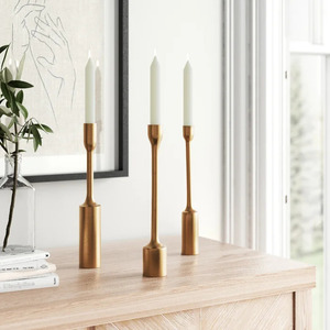 Stylish Metal <b>Candle</b> Holder Stands For Home And Wedding Tabletop Decor Antique Gold Finished <b>Tapered</b> <b>Candle</b> Stand - Product Image 3