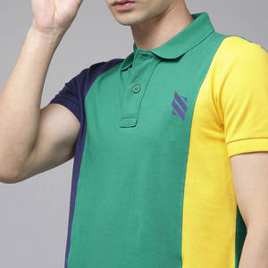Vente en gros coton décontracté de qualité supérieure pour T-shirts polo respirant grande taille avec contraste de couleur meilleur matériau - Product Image 4