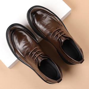 Zapatos de cuero de ala ancha de nuevo estilo para hombre - zapatos de negocios de lujo premium hechos de cuero genuino - Product Image 2