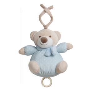 Oso de Peluche Musical Azul Mod. Osito, Juguete para Silla de Auto y Cochecito - Product Image 1