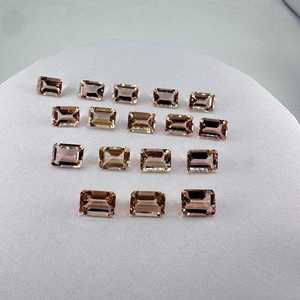 Morganite Couleur Pêche 100% Naturelle et de Haute Qualité, Pierre Précieuse en Coussin, Taille Libre 8x10mm - Product Image 2