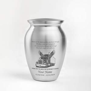 Personalized Semi Truck <b>Mini</b> <b>Urns</b> <b>for</b> Human <b>Ashes</b> Stainless Steel Keepsake <b>Urns</b> from Indian Exporter - Product Image 5