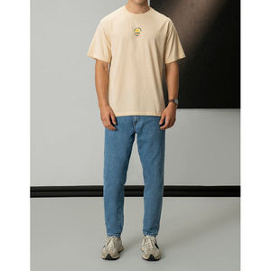 Usine directe en gros coton imprimé personnalisé 240 GSM épaule tombante Cool Fit Streetwear t-shirt surdimensionné - Product Image 2