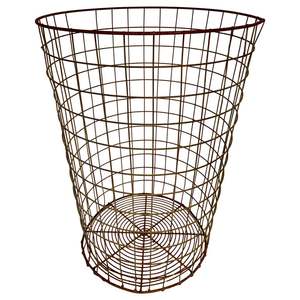 Rounded Black Metal <b>Laundry</b> <b>Basket</b> with Iron Wire Household Usage for Dirty Clothes Storage Black Finished <b>Laundry</b> Bags <b>Baskets</b> - Product Image 2