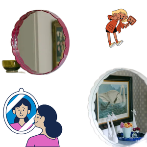 New Design Round Lacquer Mirror <b>for</b> <b>Wall</b> Decoration Top Quality Handicraft Mirror Best Selling Product Necessary - Product Image 2