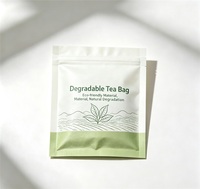Kantong Teh Biodegradable Custom Grosir, Kertas Kraft PLA Food Grade, Kantong Filter Teh Segel Panas