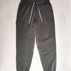 Traje médico personalizado para mujer con estilo, uniformes de hospital tejidos de nueva tendencia, juego de cepillo para fregar, mezclas de algodón de tela vaquera - Product Image 3