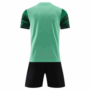 ชุดเสื้อฟุตบอลแขนสั้นสีเขียวสำหรับผู้ชาย ระบายเหงื่อได้ดี พิมพ์ลายแบบซับลิเมชั่น ทรงปกติ ใส่ได้ทุกฤดู 100% - Product Image 6