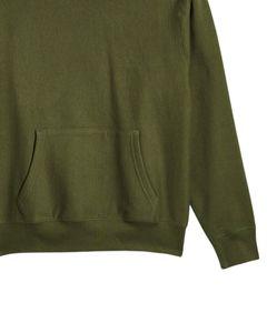 ชุดวอร์มผ้าฟลีซสีเขียวมะกอกสำหรับทุกเพศชุดมีฮู้ดและกางเกงจ๊อกกิ้งแบบธรรมดาเครื่องแต่งกายสองชิ้นใส่ลำลองเอวยางยืด OEM - Product Image 5