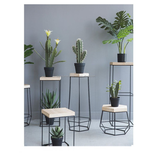 Pot de fleurs personnalisé pour décoration de maison support de fleurs pour plantes moderne support de pots de fleurs en métal pour l'intérieur en fer doré support de pots de fleurs pour plantes - Product Image 6