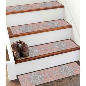 Navy Blue Kilim Design Printed Rug, Modern Stair Mat,Goblen - Product Image 2