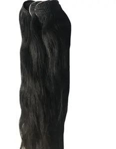 원시 인도 처녀 인모 제품 저렴한 긴 34 인치 스트레이트 큐티클 정렬 인모 번들 자연 모발 확장