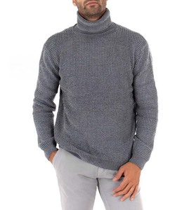 2024 automne et hiver hommes décontracté couleur unie à manches longues pull pull O cou Top qualité respirant tricoté hommes chandails - Product Image 1