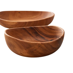 Bol à salade de fruits fait main en bois massif créatif bol artisanal en bois pour servir des collations à la maison hôtel et restaurant - Product Image 6