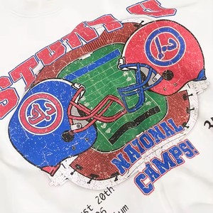 Diseño personalizado con estampado Dtg y camisetas gráficas con logotipo en blanco de talla grande OEM Acid Wash unisex 100% algodón Vintage camisetas de gran tamaño - Product Image 3