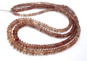 Andesine Labradorite Loose Beads 18''Inch Lisse Roundel Pierres précieuses brunes naturelles pour l'artisanat de bijoux - Product Image 5