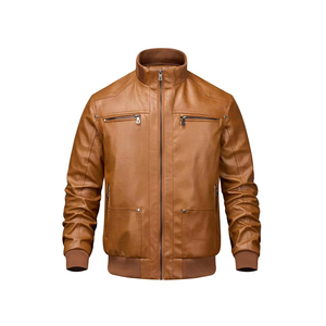 Customized <b>Men's</b> High Quality Plus-Size Winter <b>Jacket</b> Black <b>Sheepskin</b> Leather with Heated Front Camouflage Formal Coat Low MOQ - Product Image 4